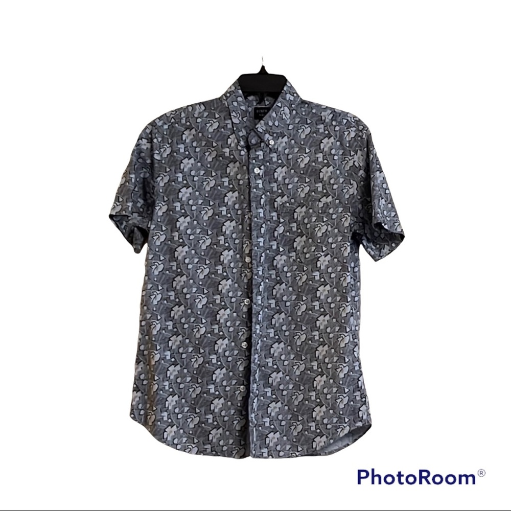 Patterned J Crew Button Up Shirt (Mens Medium)